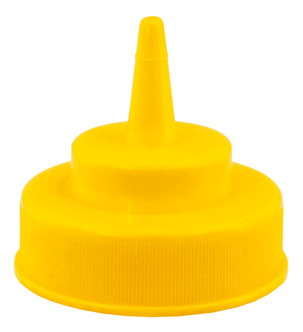 Yellow Cap for Wide Mouth Squeeze Bottles 12/16/24/32 oz