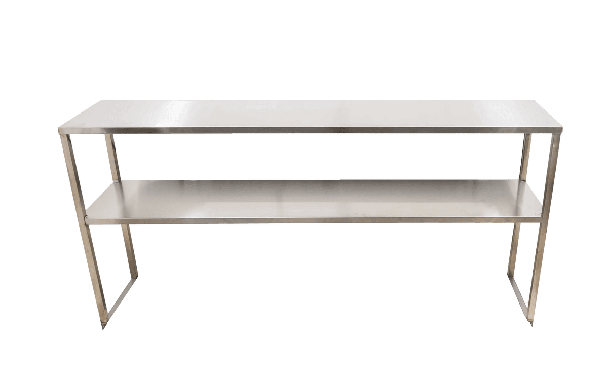 37″ Stainless Steel Double Deck Overshelf for Prep Table #50034