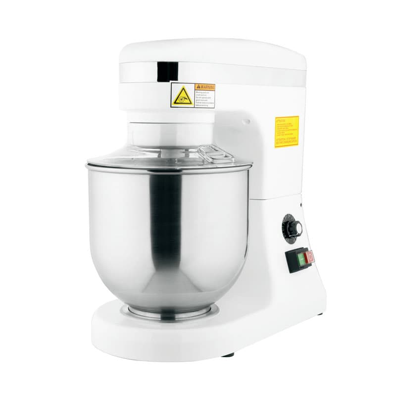 Omcan 7 qt Countertop Planetary Mixer with Guard – 110V, 270W