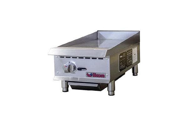 Ikon IMG-12 12″ 1-Burner Natural Gas Countertop Griddle With Manual Control – 30,000 BTU