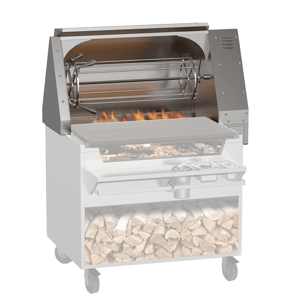 Wood Stone Okanogan Single Spit Rotisserie