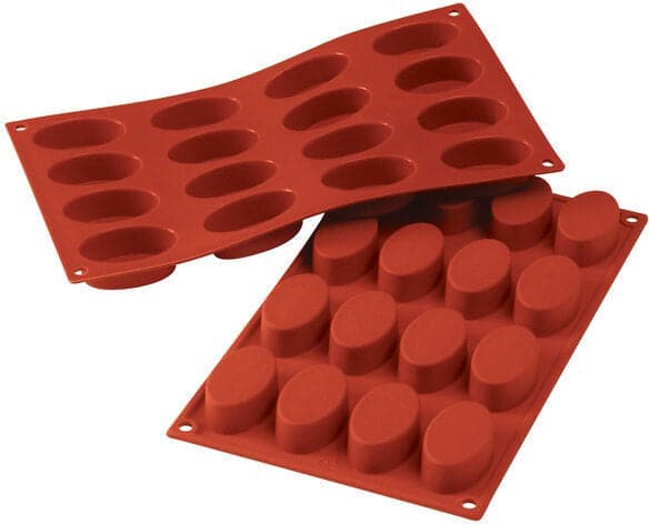 Silikomart – Silicone 16 Compartment Small Ovals Baking Mold – SF017