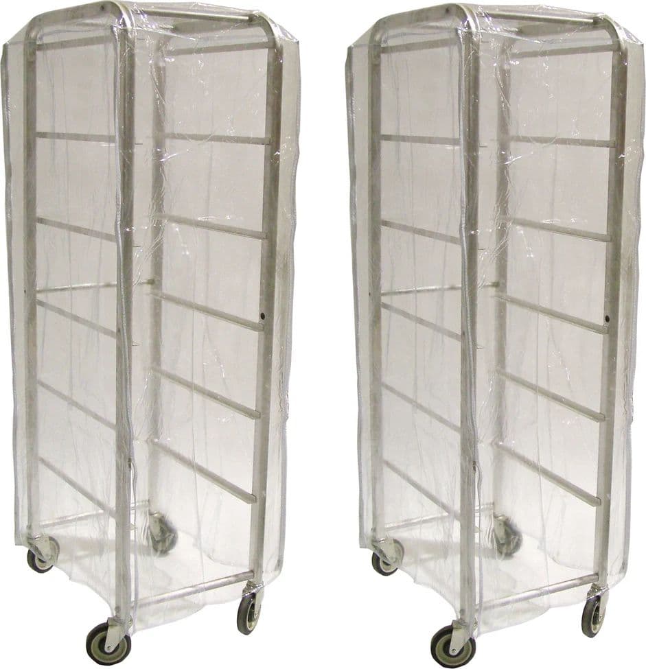 28″ x 24″ x 62″ Clear Nylon Rack Cover