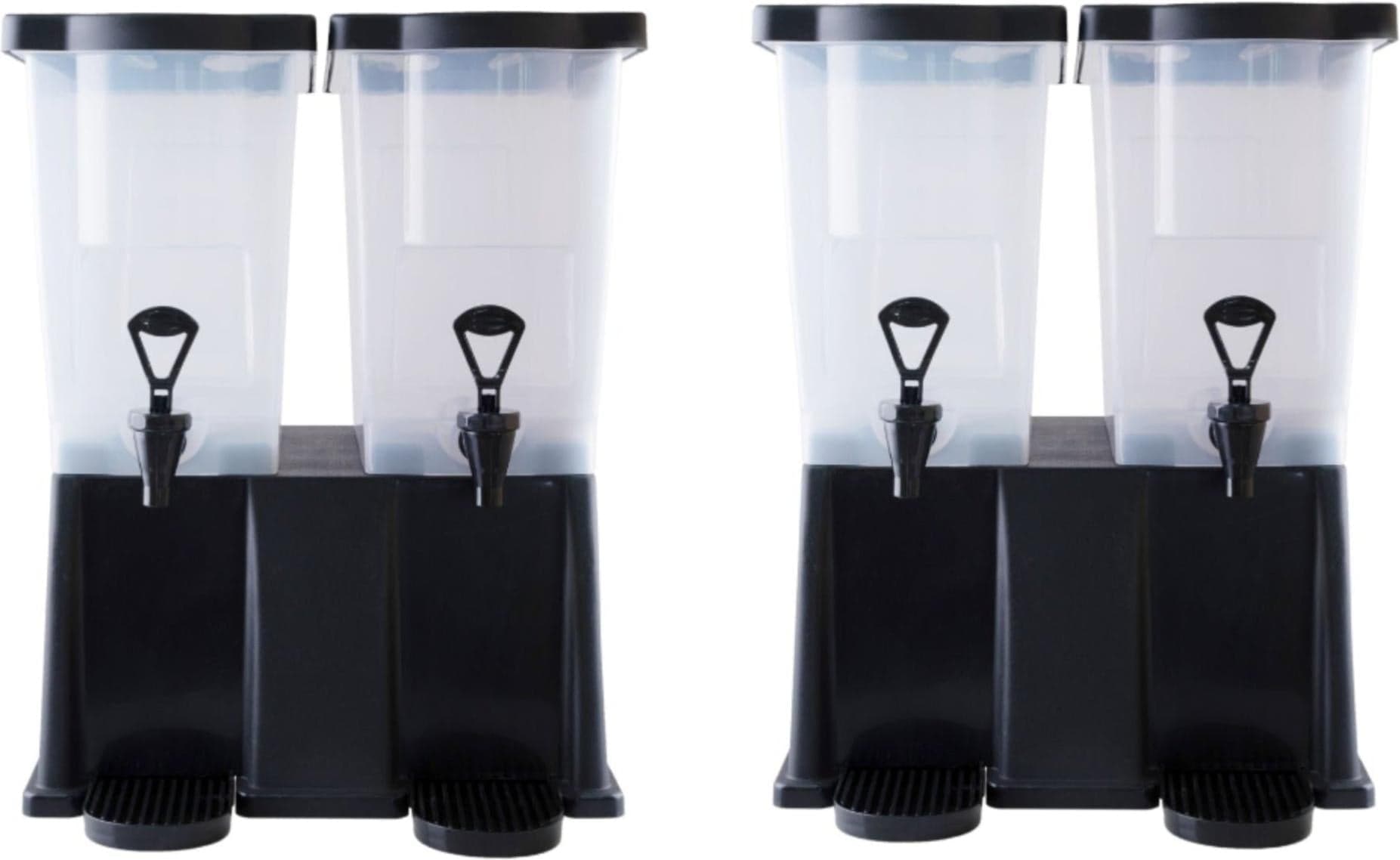 2 x 12 qt Double Tank Juice Beverage Dispenser Rectangular – NSF