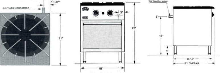 Royal - Delux 54" Stainless Steel Stock Pot Range - SPR-540