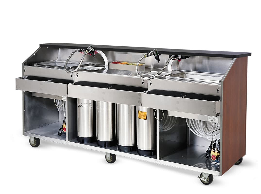 FWE – Bag-in-Box Mobile Beverage Bar (8 feet) – BBC-8