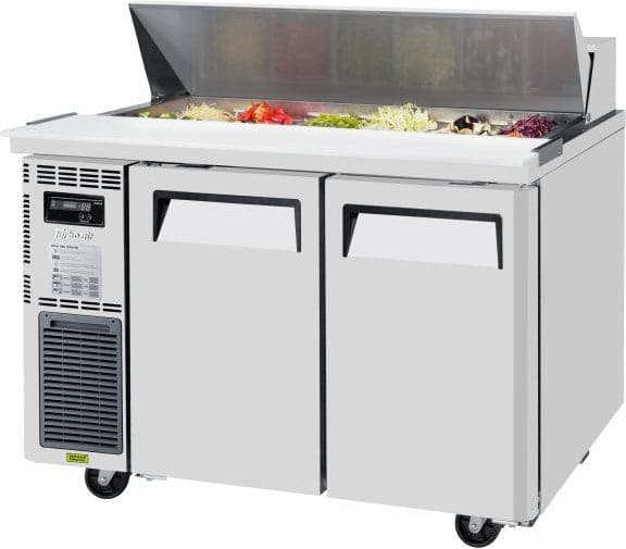 Turbo Air – 48″ Side Mount Compressor Refrigerated Sandwich Prep Table with 2 Door – JST-48-N (ETA 5-6 Weeks)