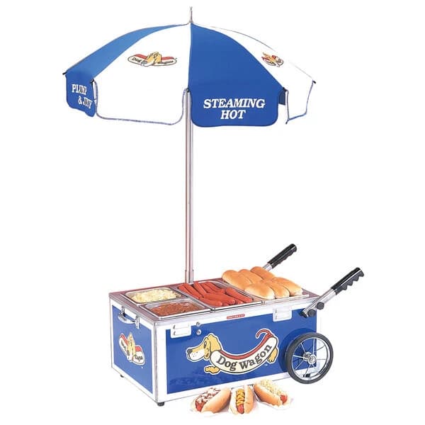 Nemco – Countertop Mini Hot Dog Cart w/ 2 x 1/4 Pans & 1 x 1/2 Pan – 6550-DW2
