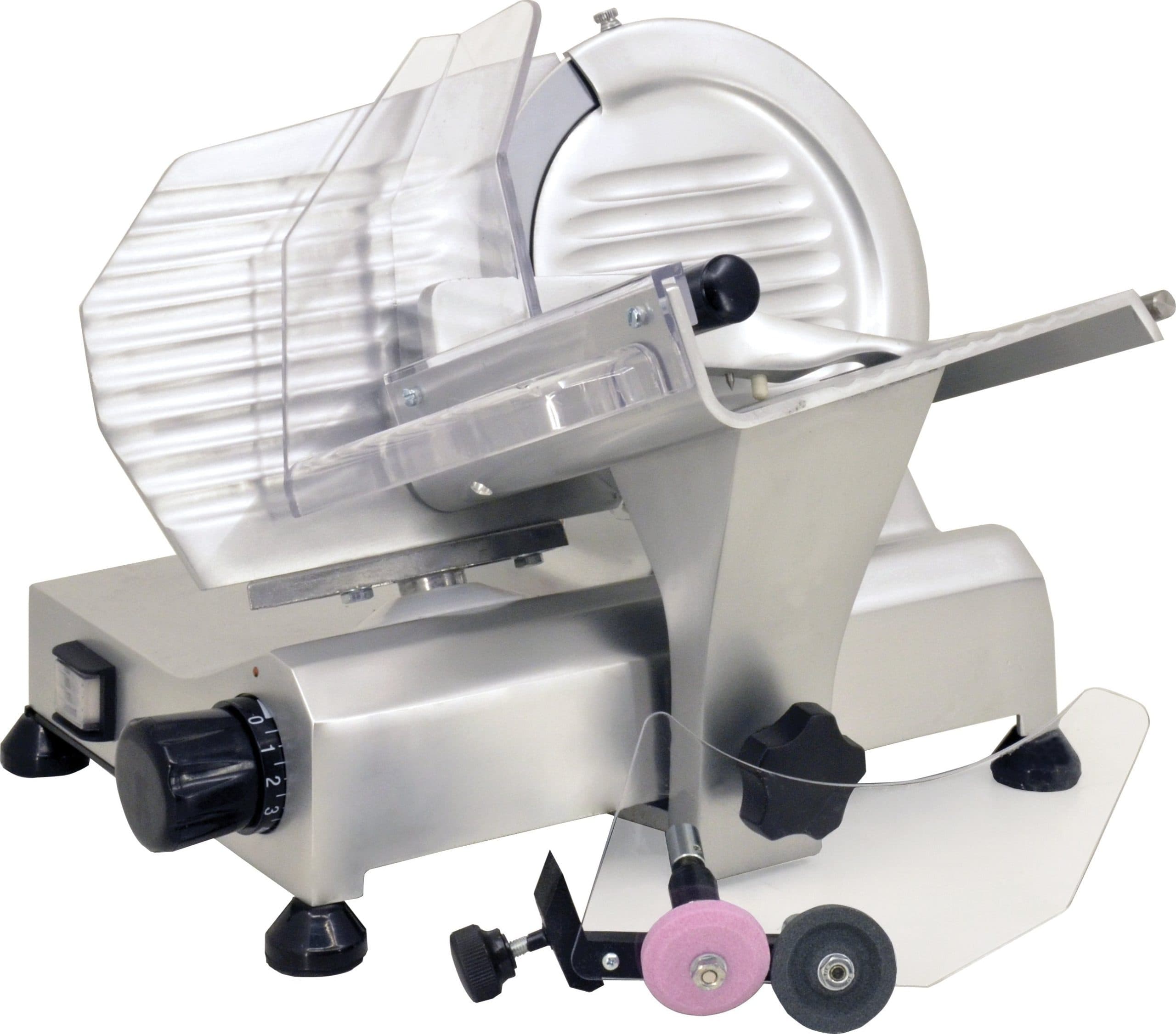 Trento 8″ Belt-Driven Meat Slicer with Removable Blade Sharpener | 0.2 HP, 110 V