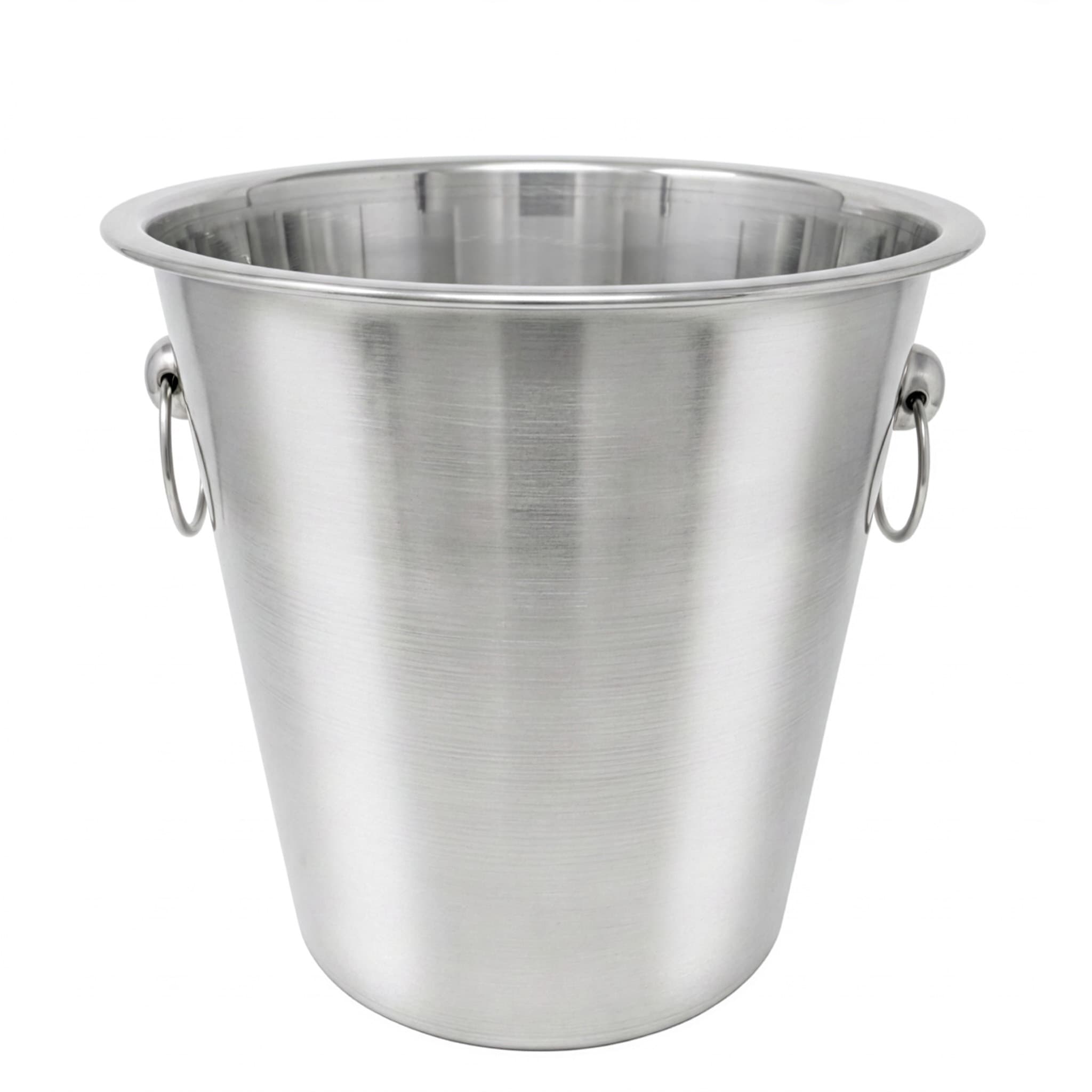 4 qt Stainless Steel Wine Bucket with Ring Handle