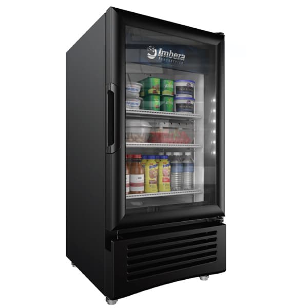 Imbera 19″ One (1) Glass Door Countertop Refrigerator, 4 cu.ft. (113 L), Black