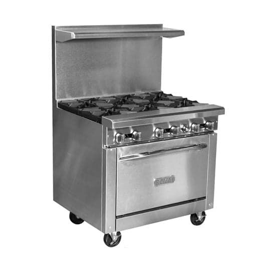 Royal RR-4G12 36″ Natural Gas Range With 12″ Griddle