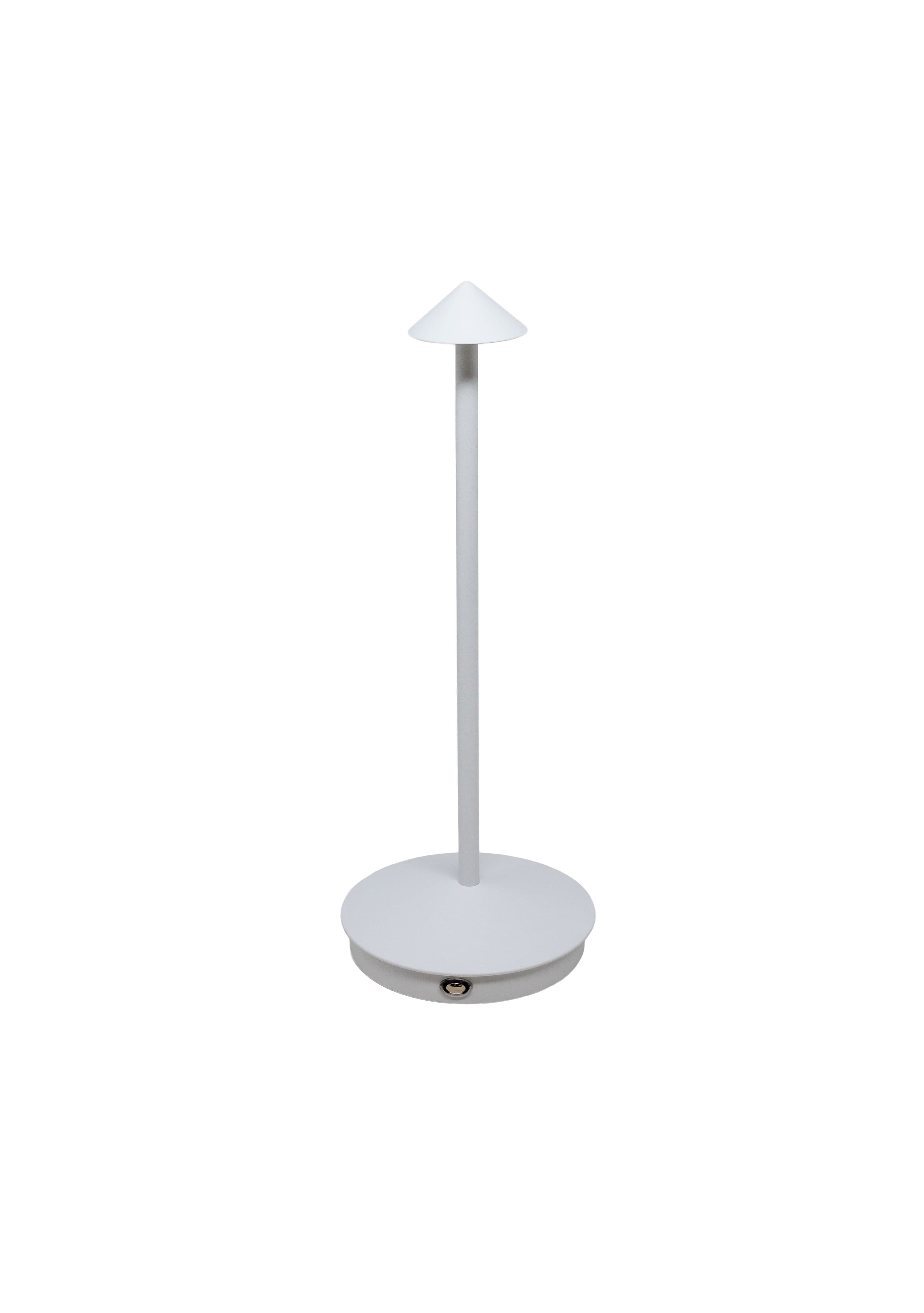 Laurentian White LED Rechargeable Table Lamp