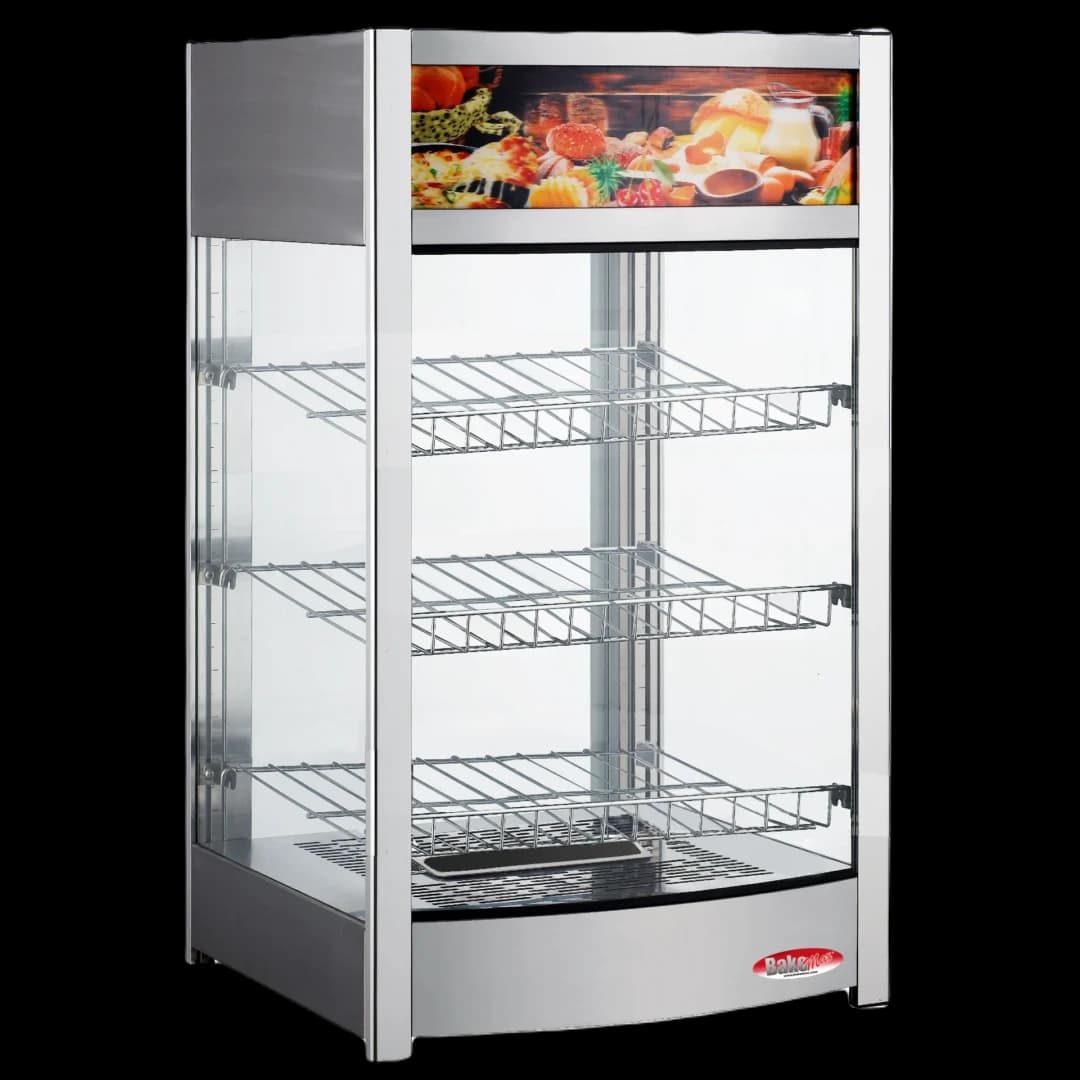 BakeMax Titan Series BMCBF18 18 Inch Wide Countertop Full-Service Heated Display Case