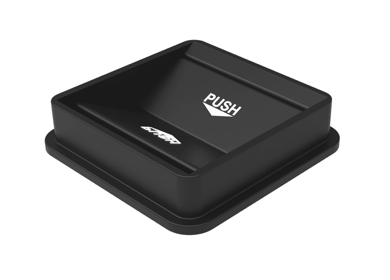 Black Swing Lid for Square Trash Can #81195