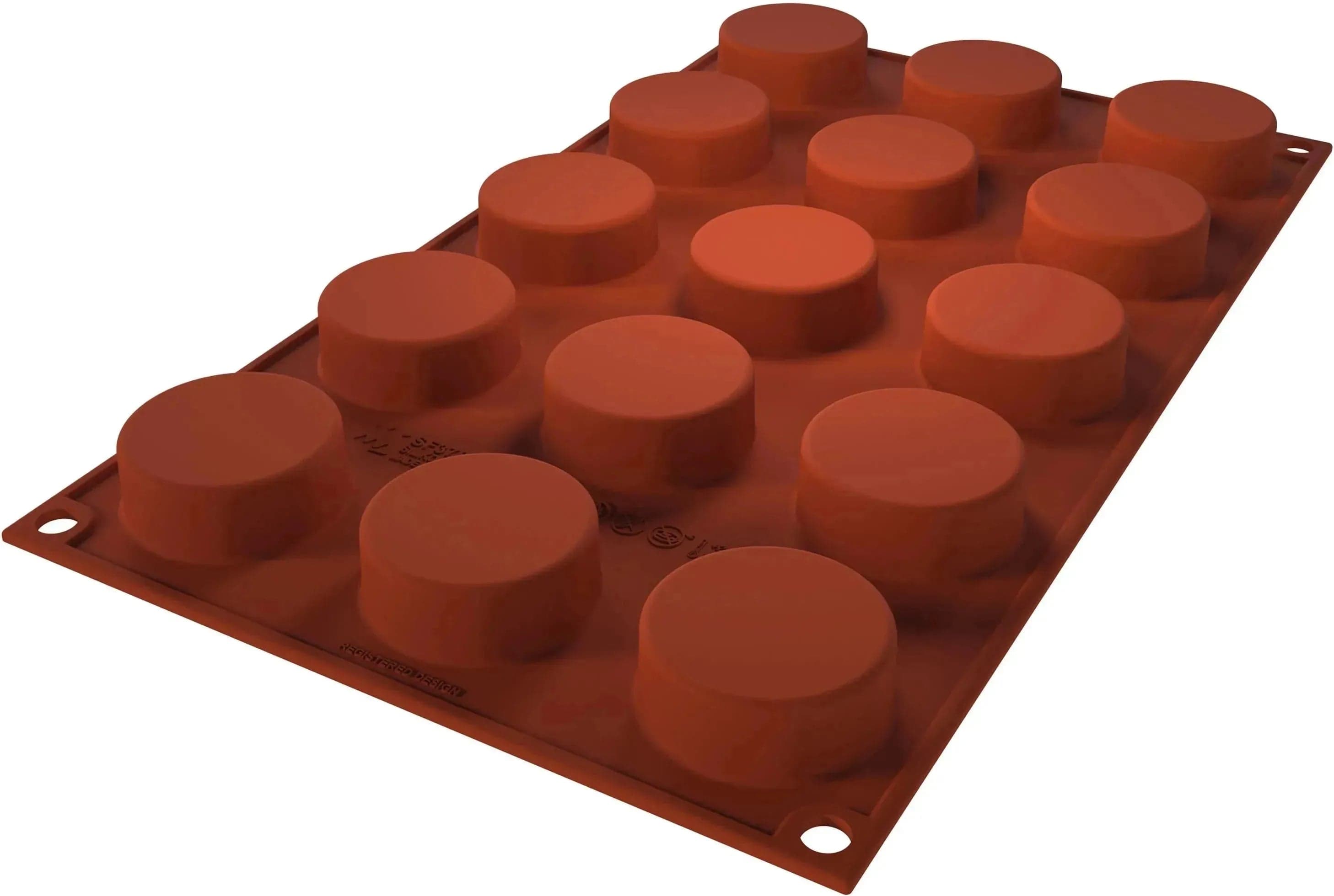Silikomart – 1.5" x 0.6" Silicone #15 Compartment Mauresque Round Baking Mold – SF378