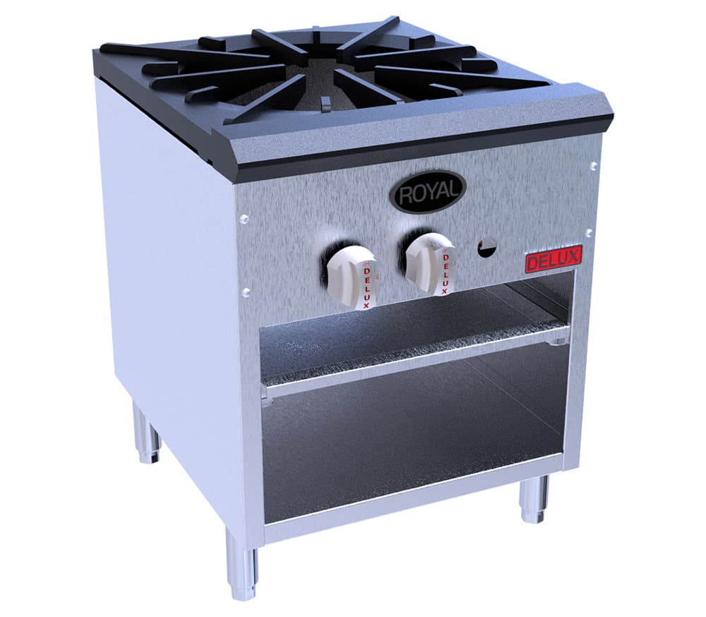 Royal – Delux 36″ Stainless Steel High BTU Stock Pot Range – SSPR-220