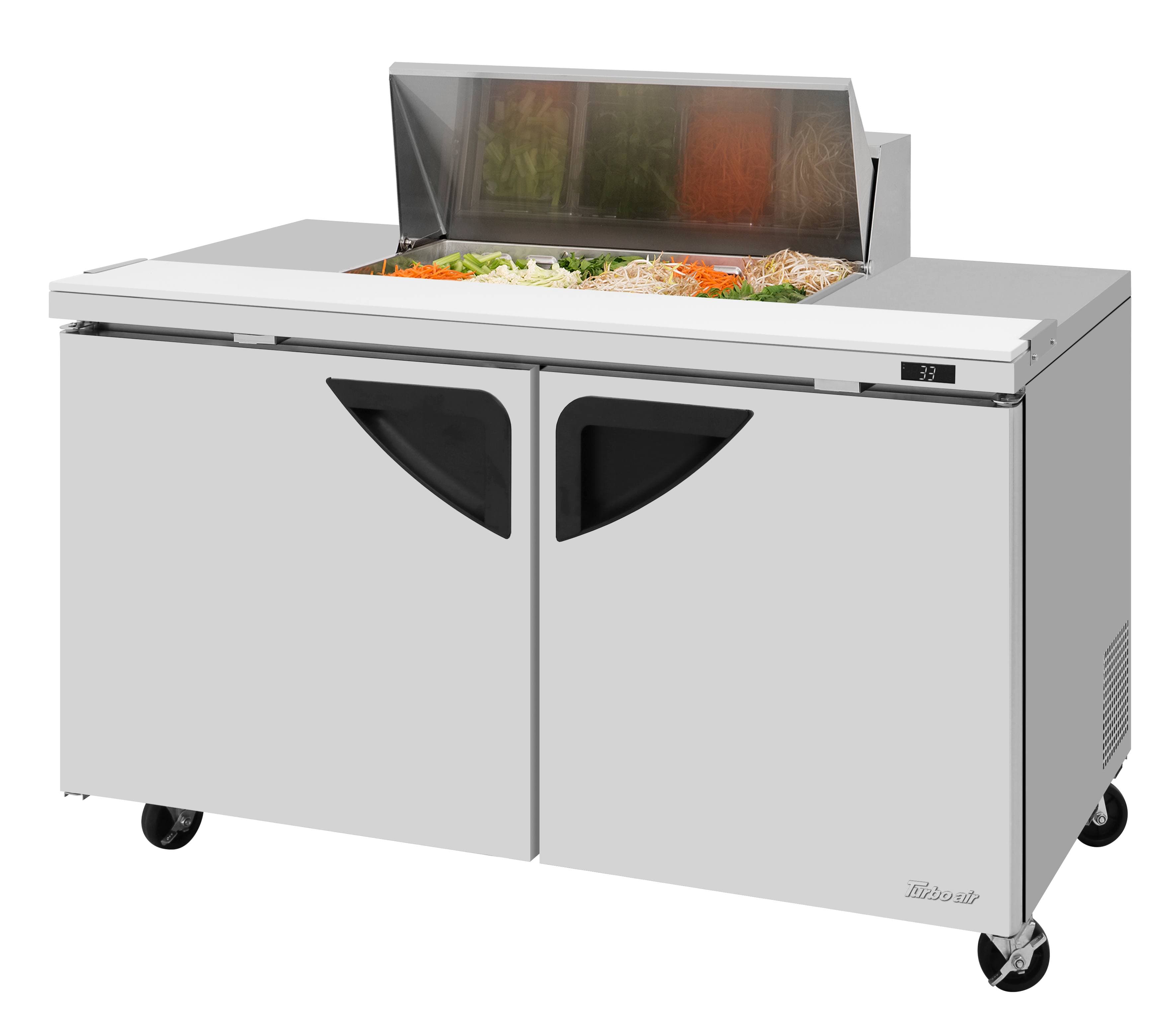 Turbo Air – Super Deluxe Sandwich/Salad Unit, 60-1/4″ Wide – TST-60SD-08SM-N