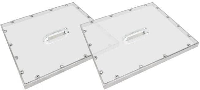 Turbo Air – 27.3″ 2-Piece Clear Polycarbonate Pan Cover Set for JBT-60 – PC-60J (ETA 5-6 Weeks)