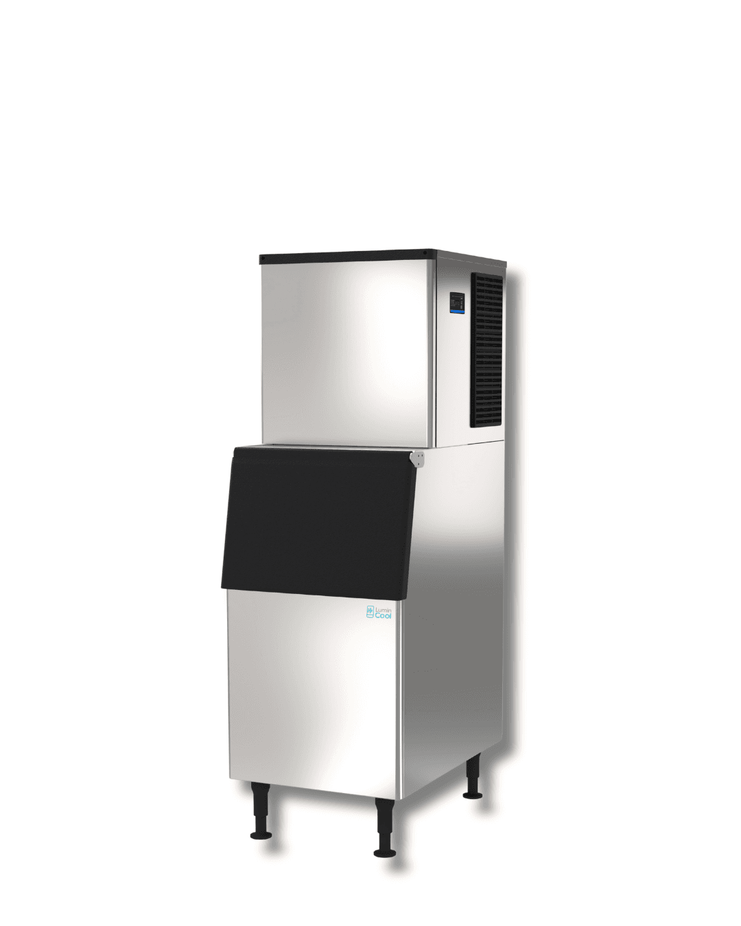 LUMIN COOL IM530 Air Cooled Ice Machine Half Size Cubes 500 lb/24hrs, 375 Lb Storage