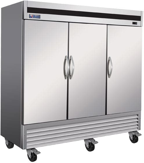 Ikon IB81R 81″ Bottom Mount Solid Door Reach-In Refrigerator