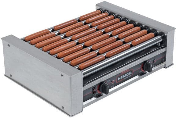 Nemco – 220V Hot Dog Roller Grill with 27 Hot Dog Capacity – 8027-220 (ETA 4-6 Weeks)
