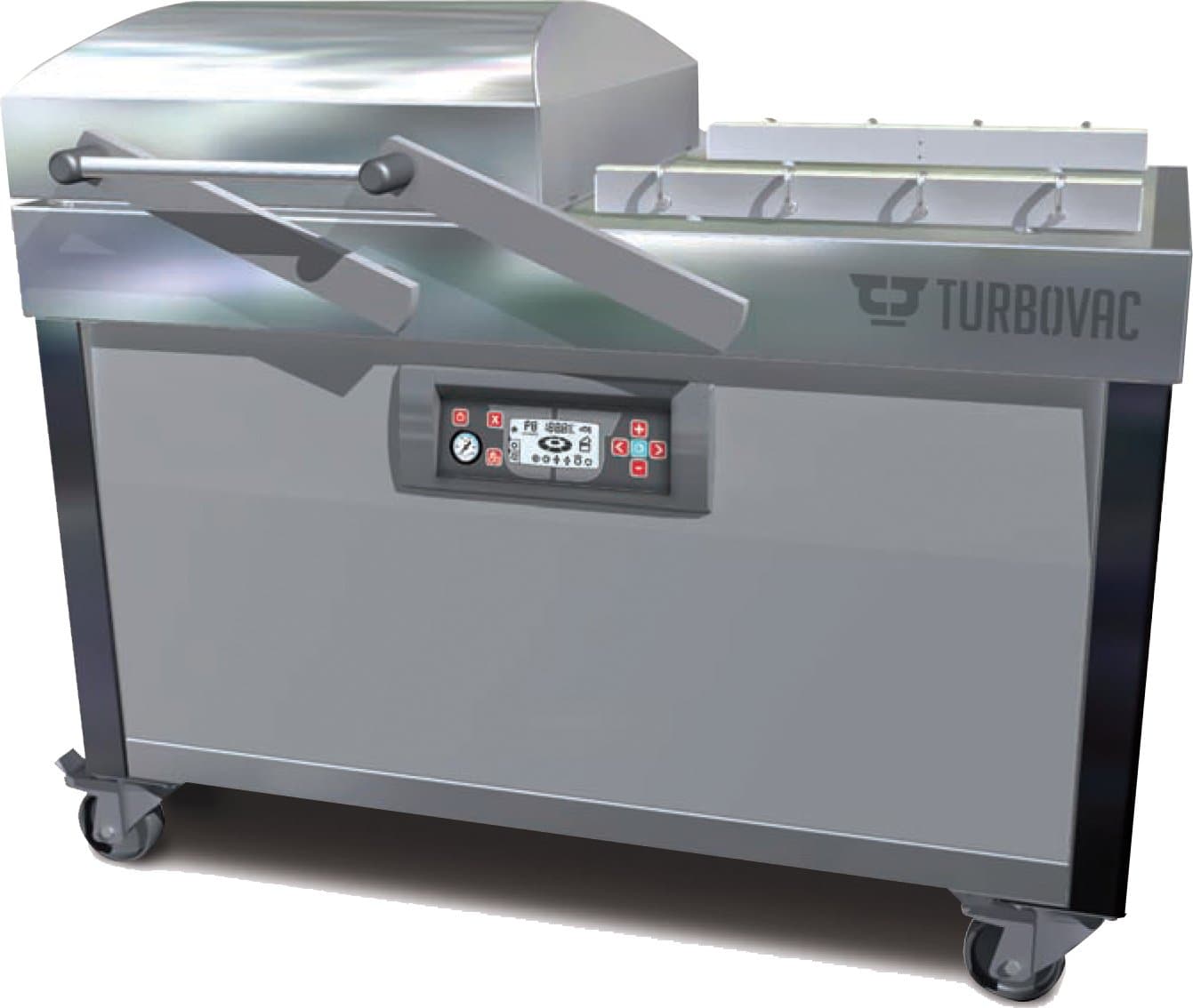 Turbovac L10 Heavy-Duty Double Chamber Vacuum Packaging Machine with 4 x 24" Seal Length and 100 m3 Vacuum Pump