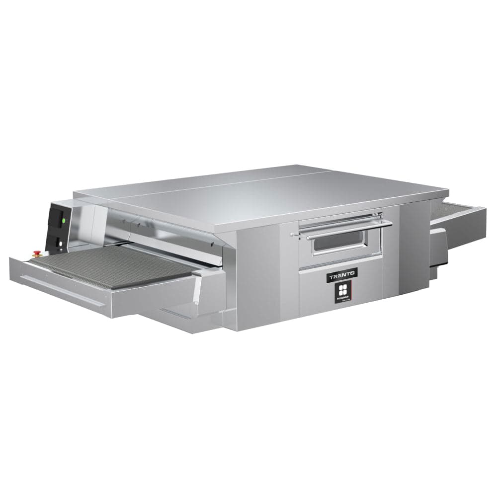Trento 124.40″ Pizzagroup Dragon High-Productivity Static Conveyor Pizza Oven with 32″ Wide Belt – 208 V, 31 kW