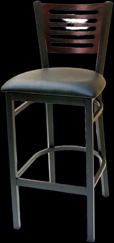 ATS 77E-BS Wood Multi-Line Back Barstool