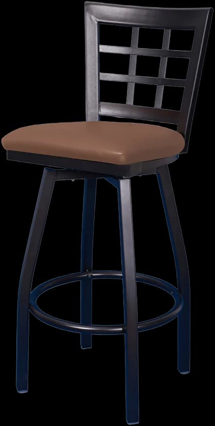 ATS 85-BSS Window-Back Swivel Barstool