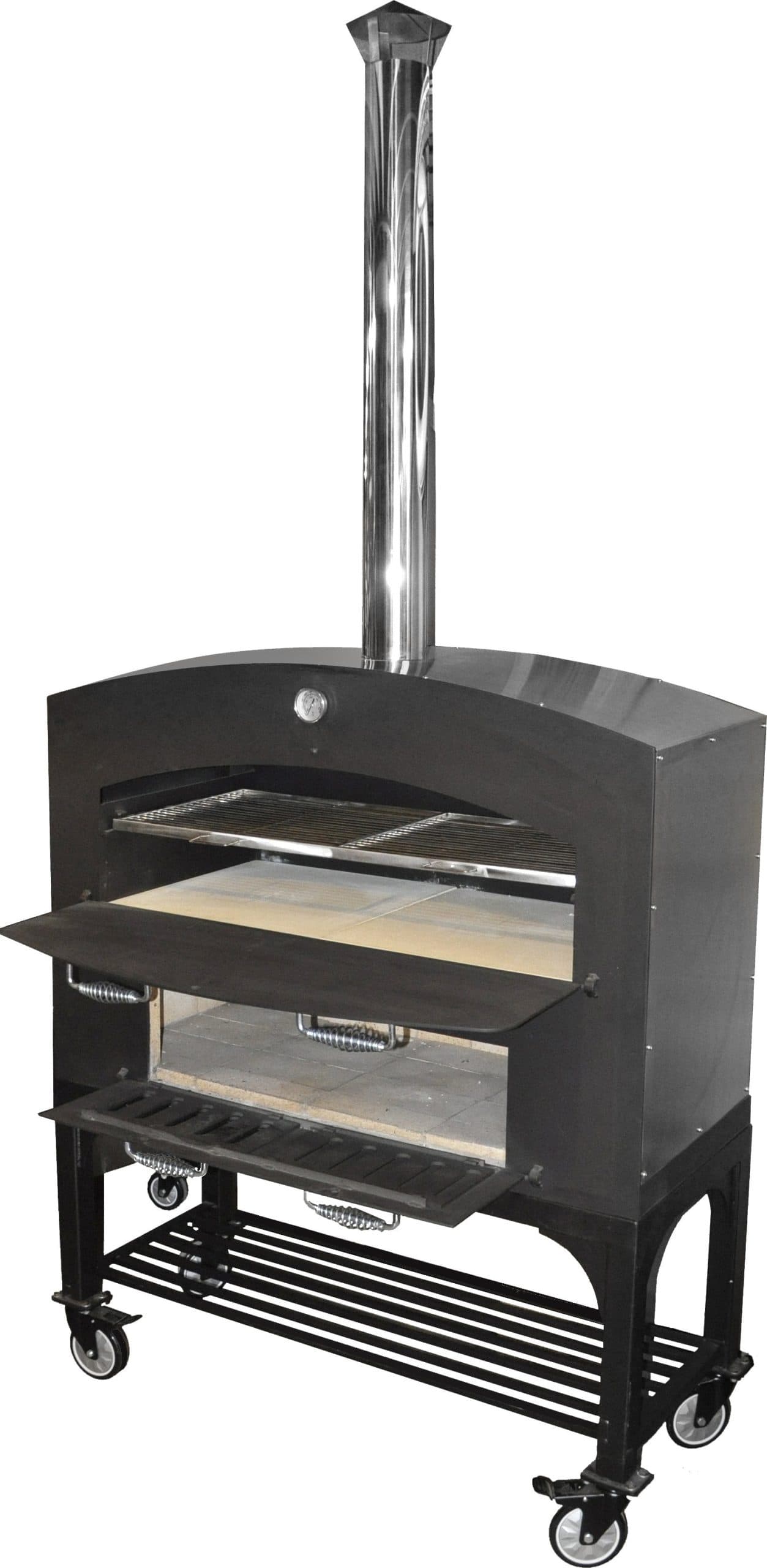 Omcan Outdoor Wood Burning Oven with Stainless Steel Oven Shelf