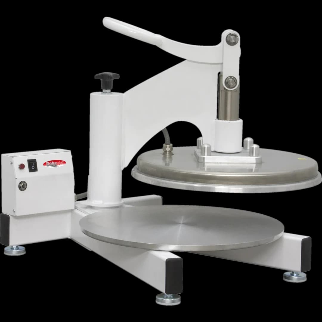 BakeMax BMDMS18 Commercial Countertop Single Upper Heat Swing Away Manual Pizza Press