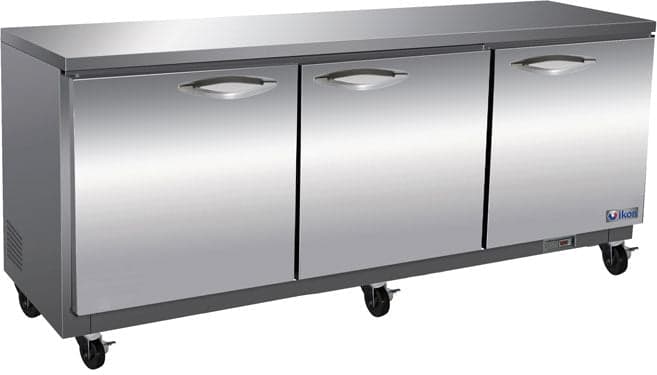 Ikon IUC72F 72″ Solid 3-Door Undercounter Freezer