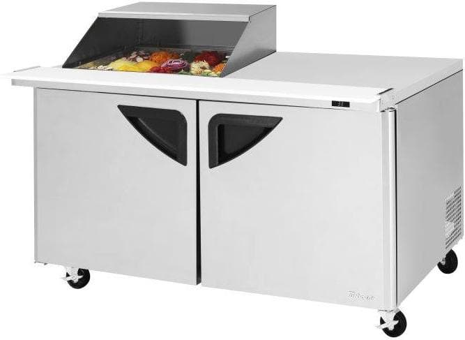 Turbo Air – Super Deluxe 60.25″ 2 Door Mega Top Refrigerated Sandwich Prep Table with Slide-Back Lid – TST-60SD-12M-N-SL(-LW) (ETA 5-6 Weeks)