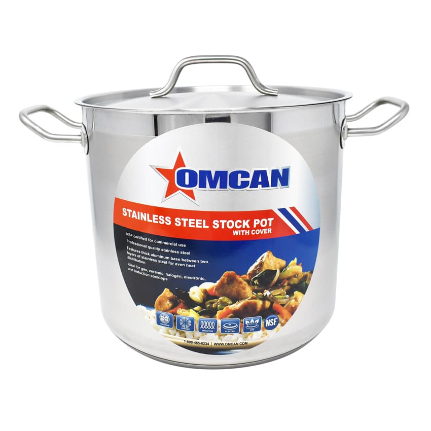 16 qt Stainless Steel Stock Pot with Lid
