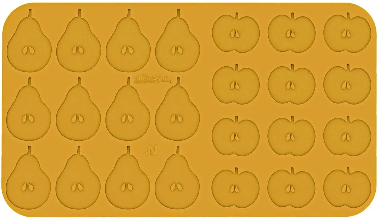 Silikomart – Silicone 12 Compartments Apple Pear Baking Mold – MELA&PERA