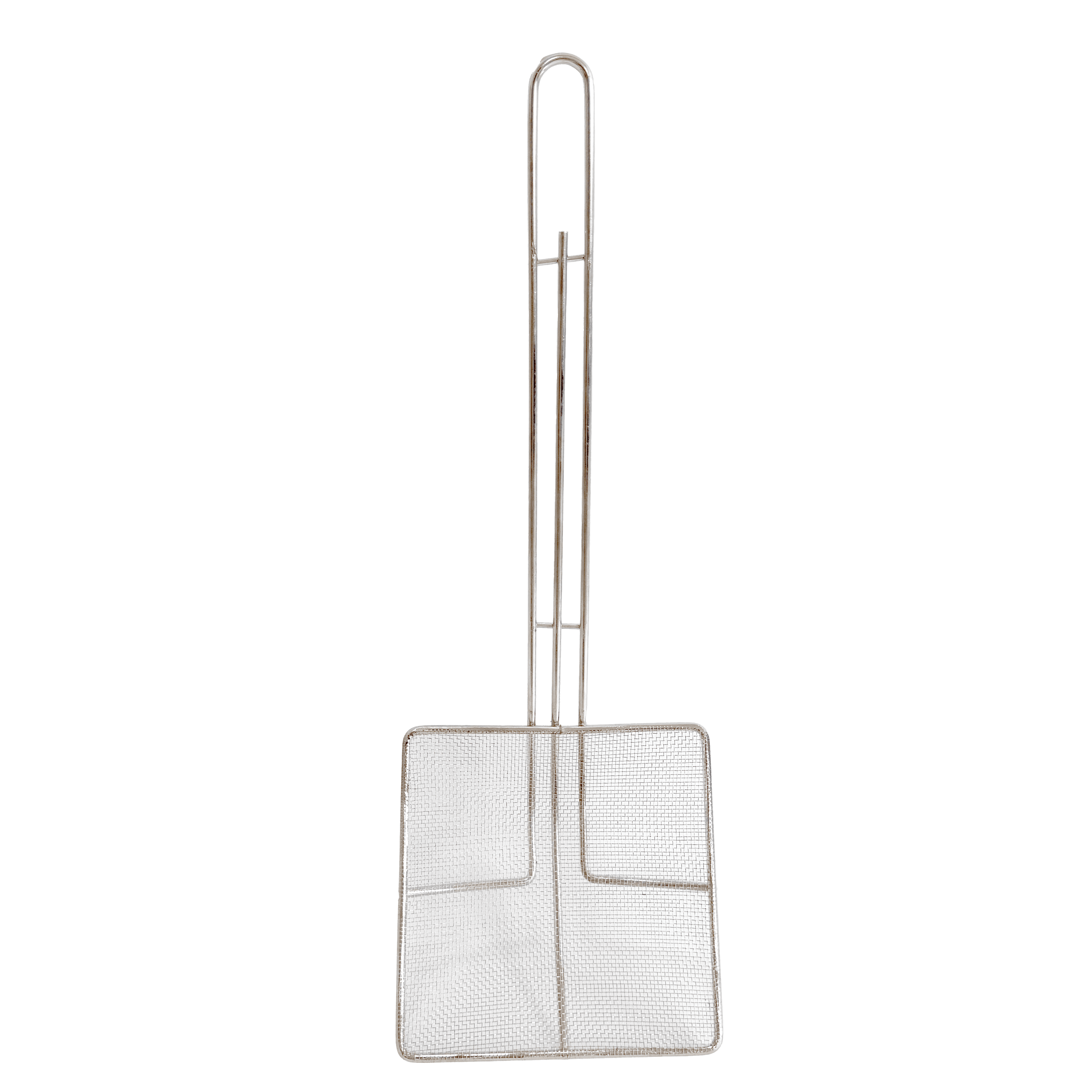 6.75″ Square Wire Mesh Skimmer with 12.5″ Nickel Plated Handle