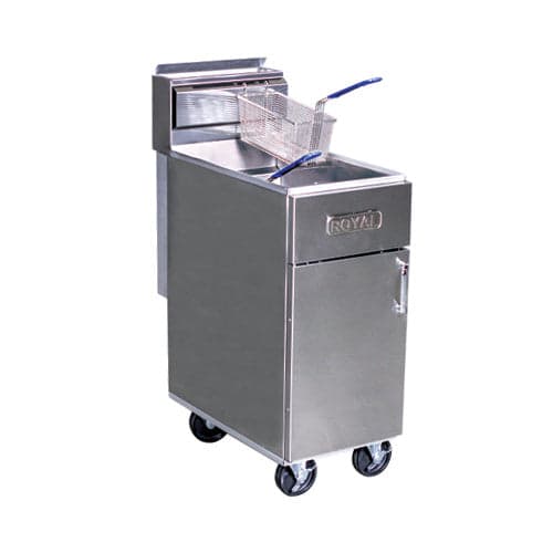 Royal RFT-60 60 Lb Propane Gas Floor Tube Fired Fryer