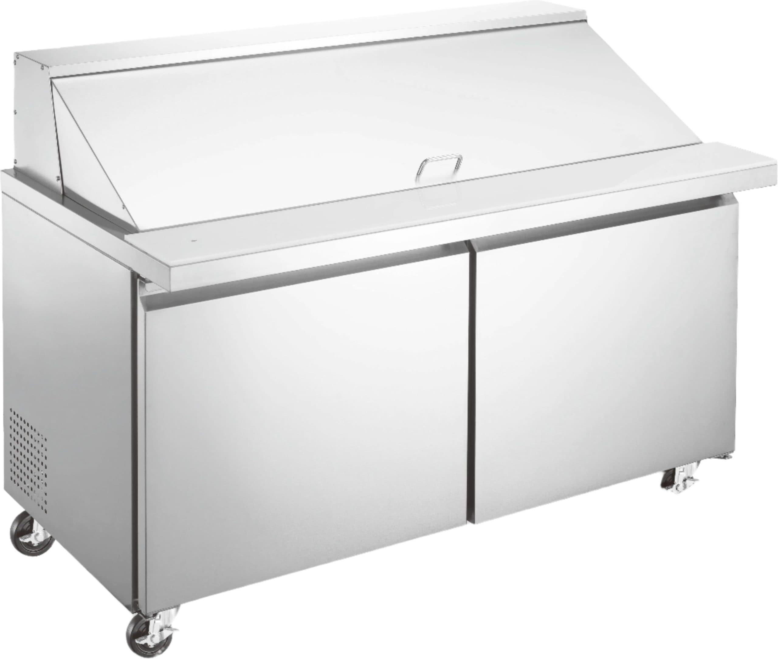 Omcan – 60″ Stainless Steel Refrigerated Prep Table With Double Door – 50047