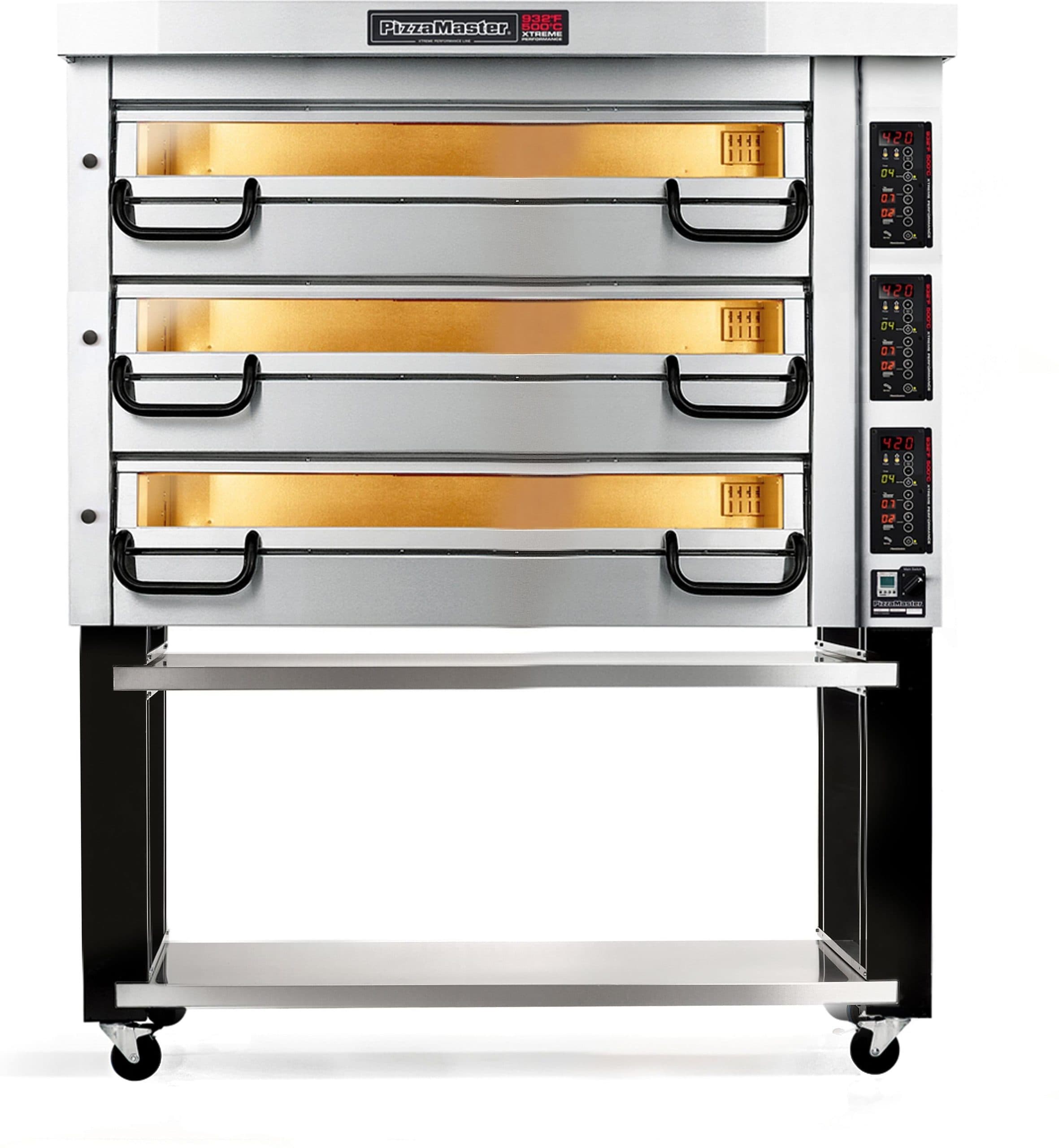 PizzaMaster - 800 Series 3 Stone Hearth, 2 Deck, Modular Electric Pizza Oven - PM 832ED