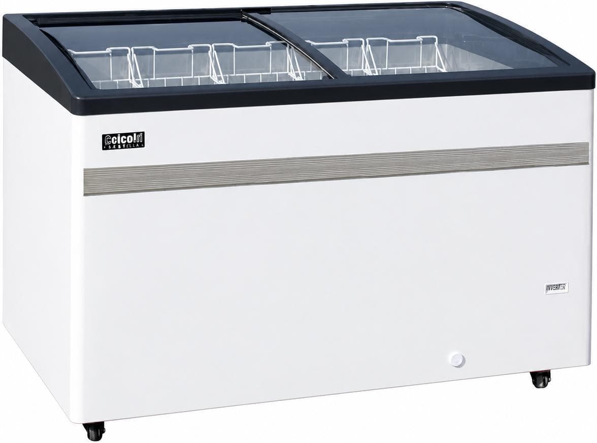 Celcold - 70" High-Capacity Angled Top Commercial Ice Cream Display Freezer - CEATF70
