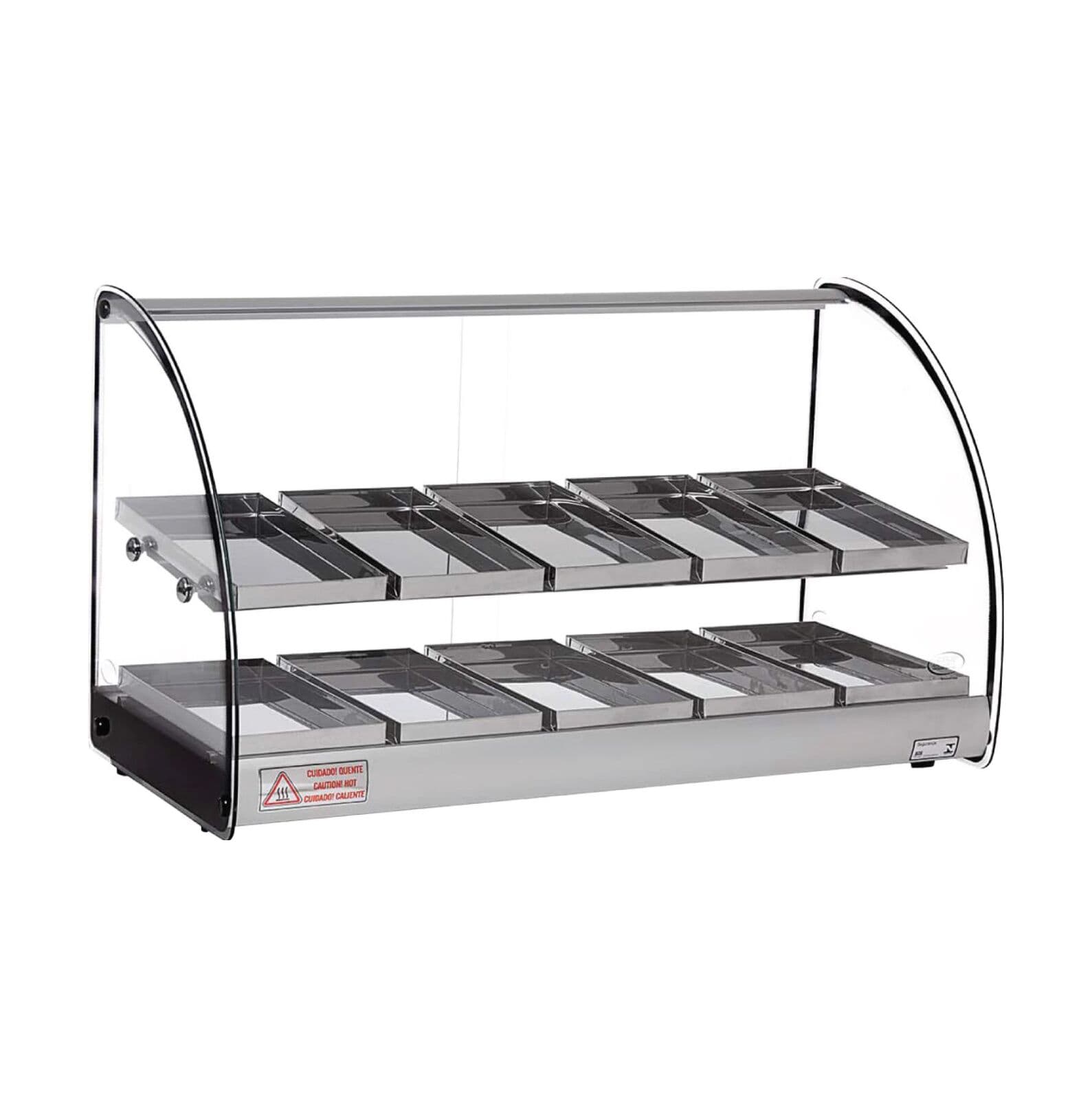 Celcook – Line Double Shelf Food Display Counter 30.3″ – 10 Trays – CHD2-30ACL