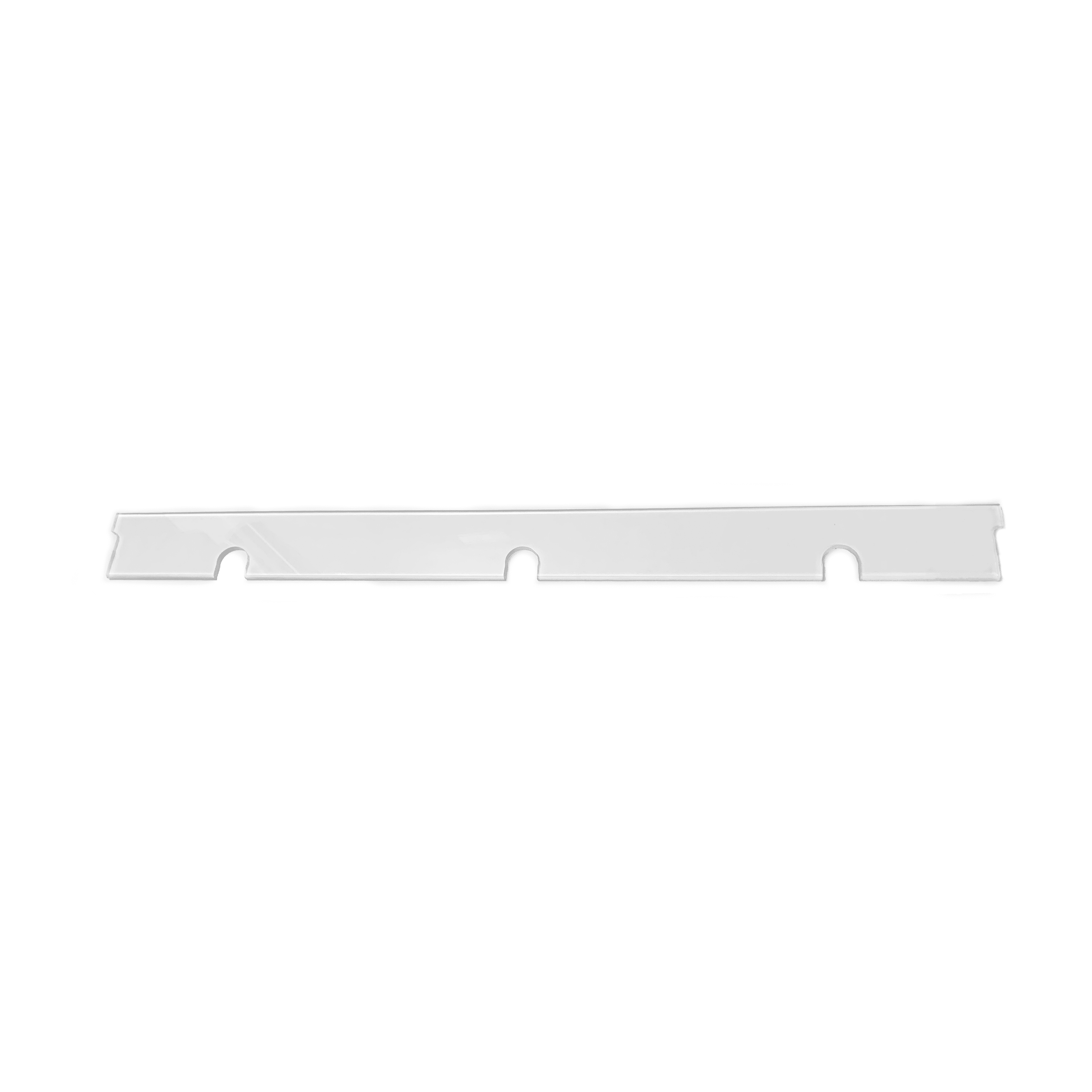 Southern CaseArts – PRODUCT STOP, STRAIGHT SHELF, ACRYLIC — 2-1/4" / 6' – SH-MS-0042