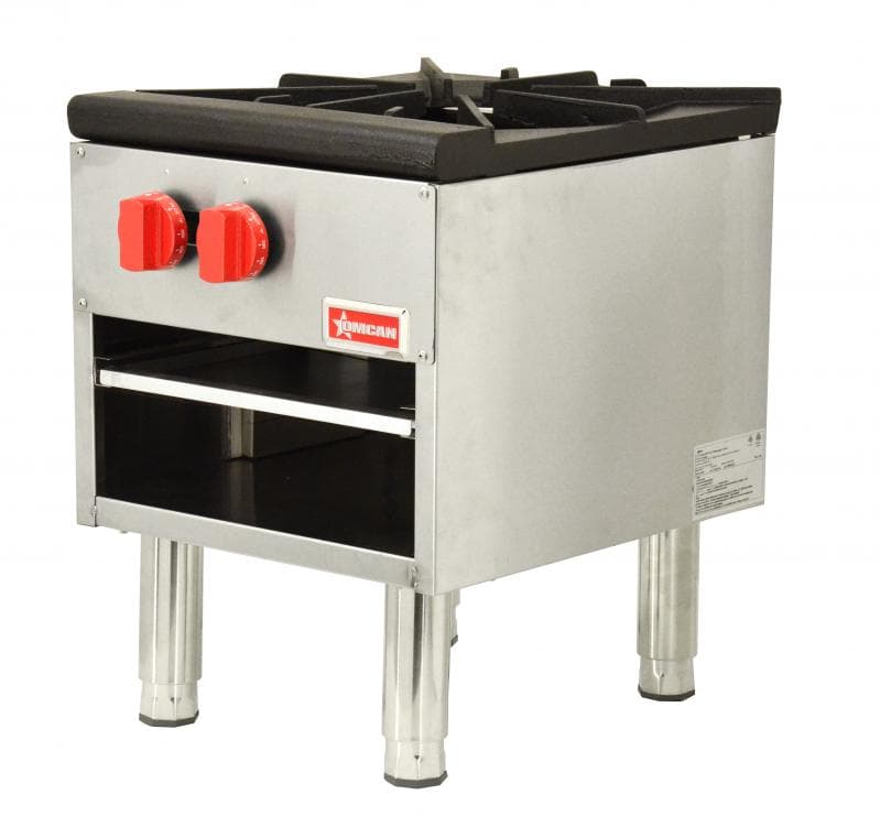 Omcan TH-RB1 Single Gas Stock Pot Range – Natural Gas