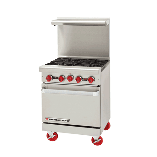 American Range AR-12G-2B-LP 24″ Propane Gas Range With 12″ Griddle