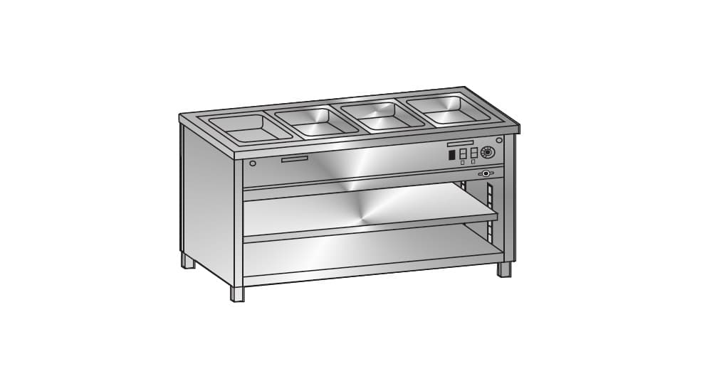 Atlanta Gastro Line G271-20G 79″ Bain-Marie Counter