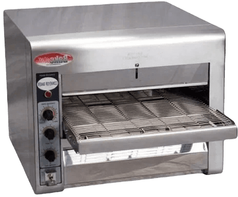 Bakemax - 14" Stainless Steel Commercial Countertop Electric Wide Conveyor Baker Pizza Oven - BMCB001