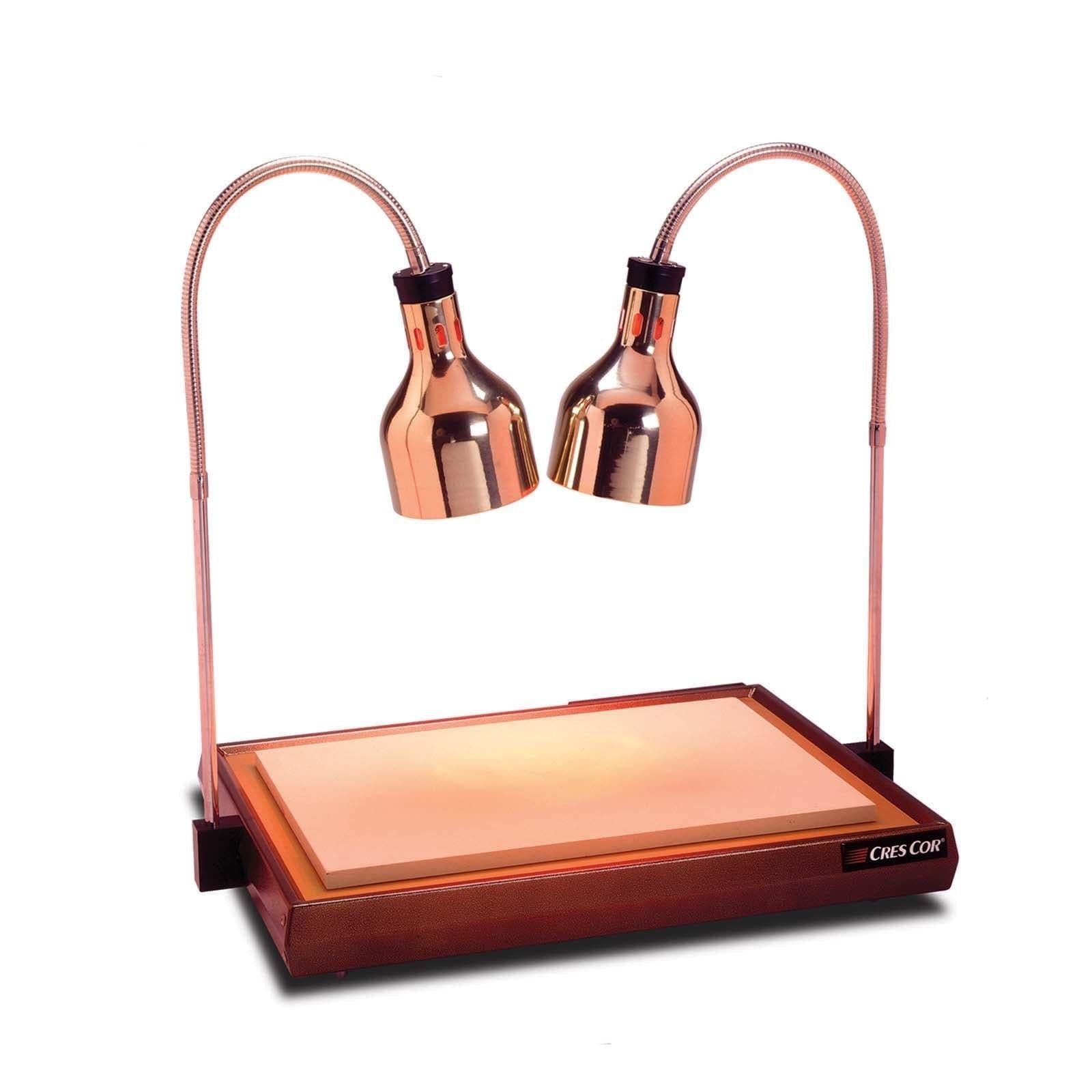 Cres Cor CSH-122-10 Two-Bulb Aluminum Base Carving Station – 120V/1,100W