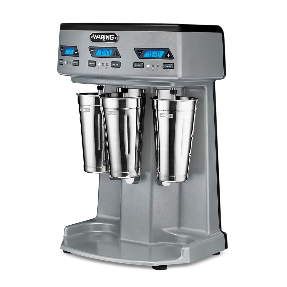 Waring industrial-grade Triple Spindle Drink Mixer With Timer – WDM360TX