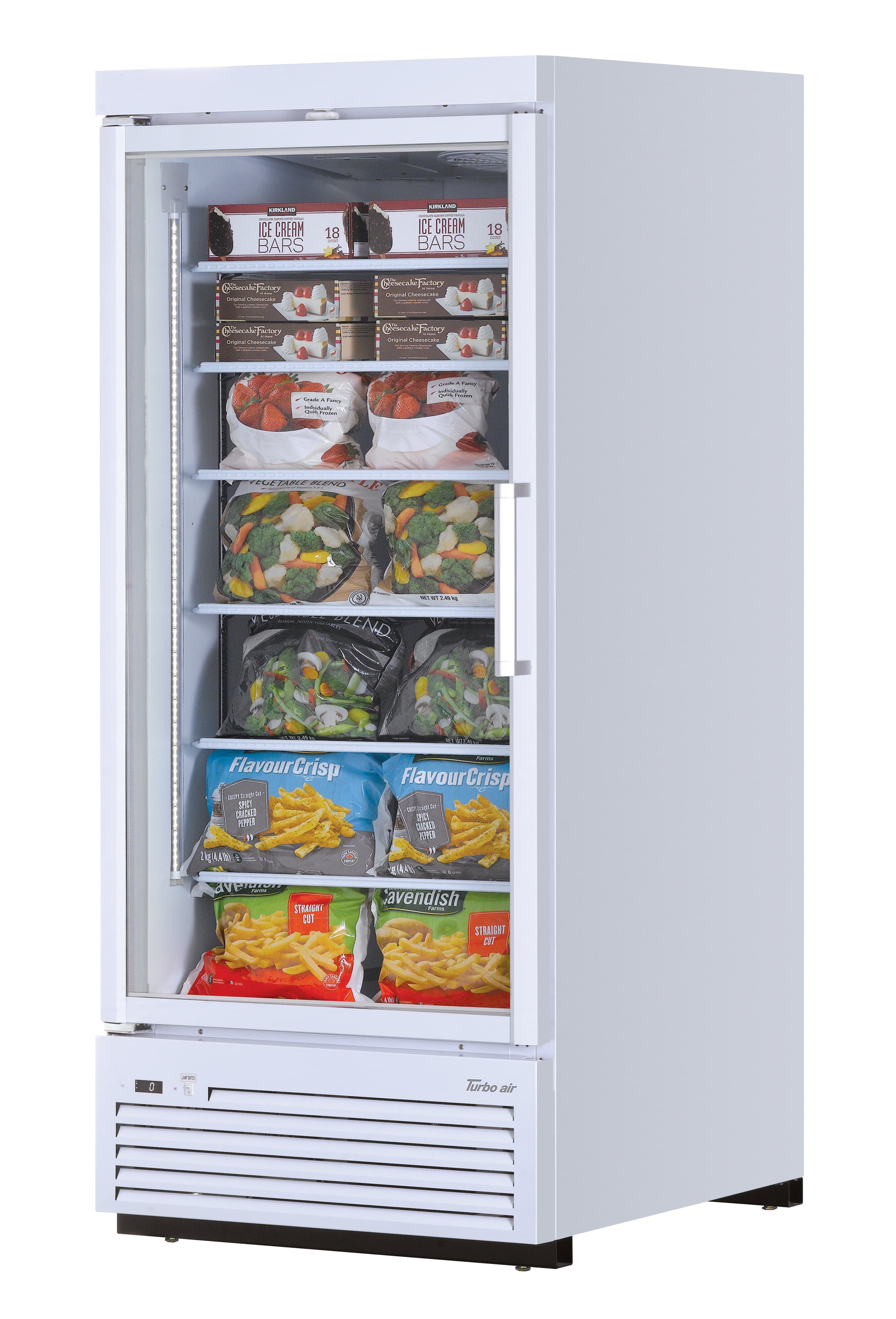 Turbo Air – Super Deluxe Glass Merchandiser Freezer, 36-5/8″ Wide – TJMF-30SDW(B)-N